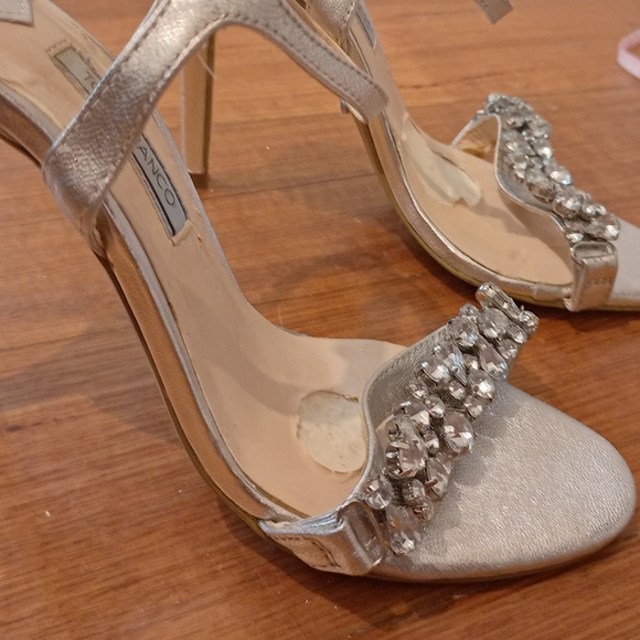 Tony Bianco Silver Kosta Diamente  strap stiletto heel in size 6 - Picture 6 of 9
